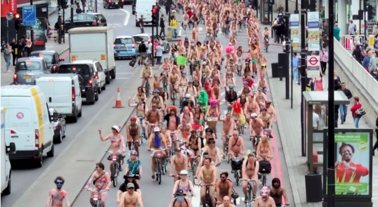 balade vélo nu londres