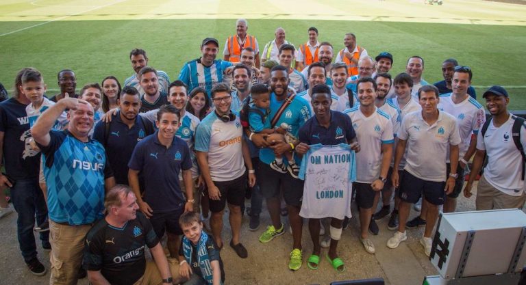 club supporters OM Londres
