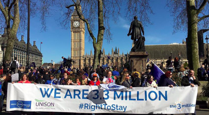 The 3 Million chaine humaine brexit protection droits européens