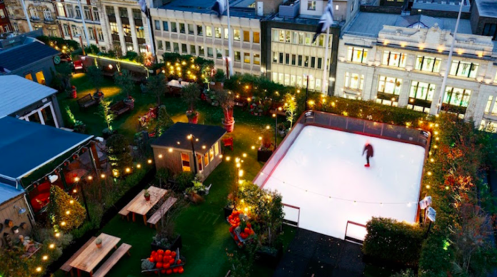 patinoire john lewis noël londres