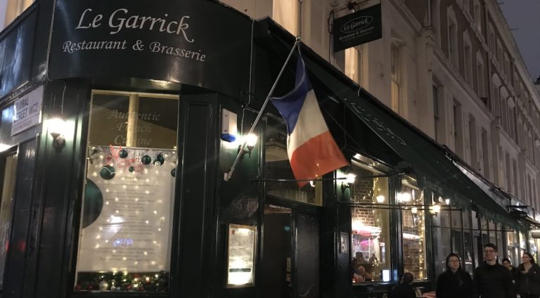 le garrick londres ou manger un menu de noel