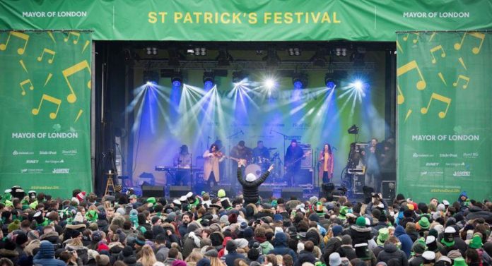 Saint Patrick Day mars londres