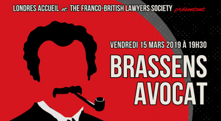 spectacle Brassens Avocat Londres