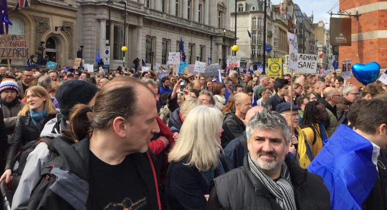 marche brexit rues londres