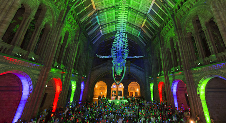 silent disco soiree musée histoire naturelle londres