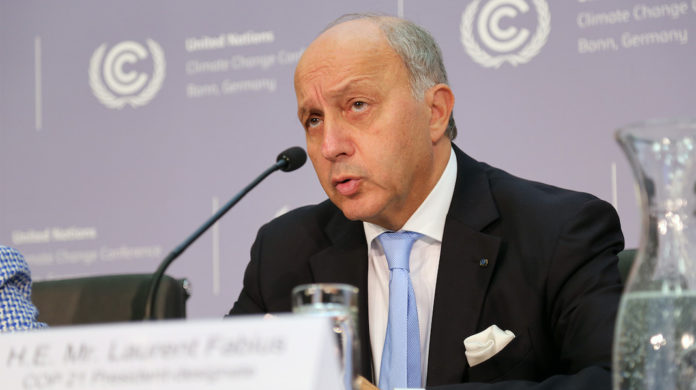 laurent fabius climat londres