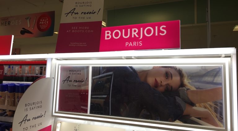 marque cosmetique francaise bourjois fin vente royaume-uni