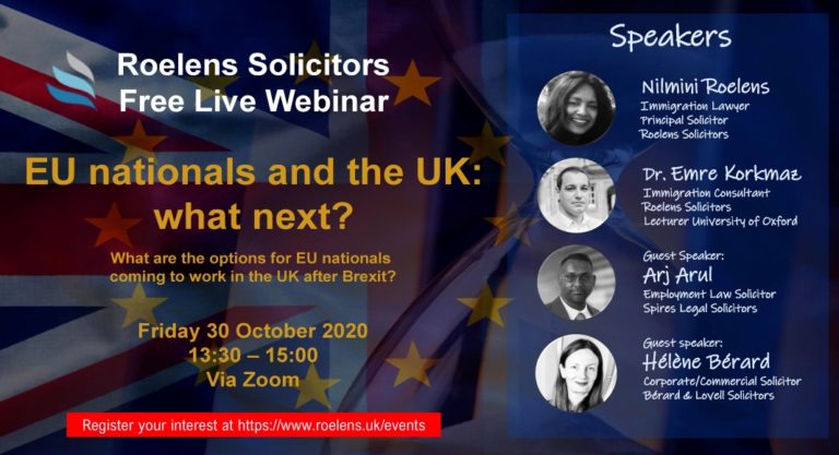 Un webinaire gratuit pour expliquer quelle est la prochaine étape pour les ressortissants de l'Union Européenne et du Royaume-Uni