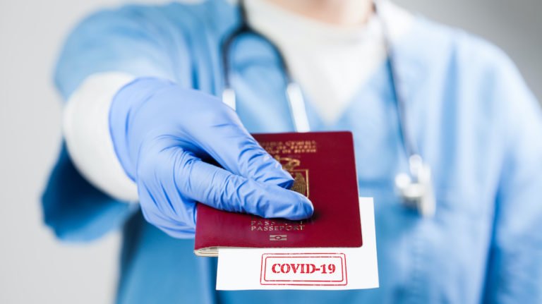 test PCR covid NHS voyage