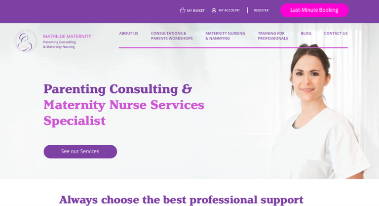mathilde maternity london plateforme accompagnement parents
