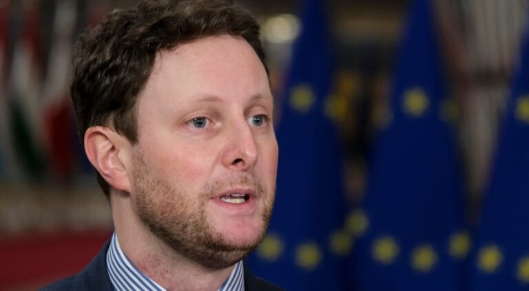 Clément Beaune, porte-parole de la liste “Besoin d’Europe” aux Européennes, à Londres