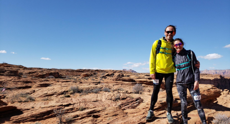 Anne Biscaldi et son mari dans le Colorado